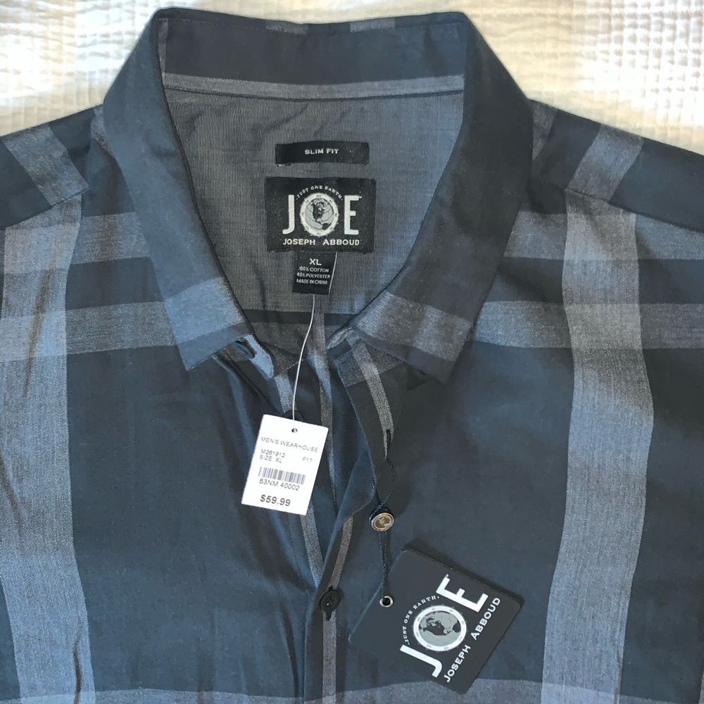 NWT JOE by Joseph Abboud button up